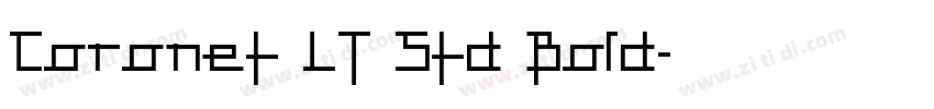 Coronet LT Std Bold字体转换